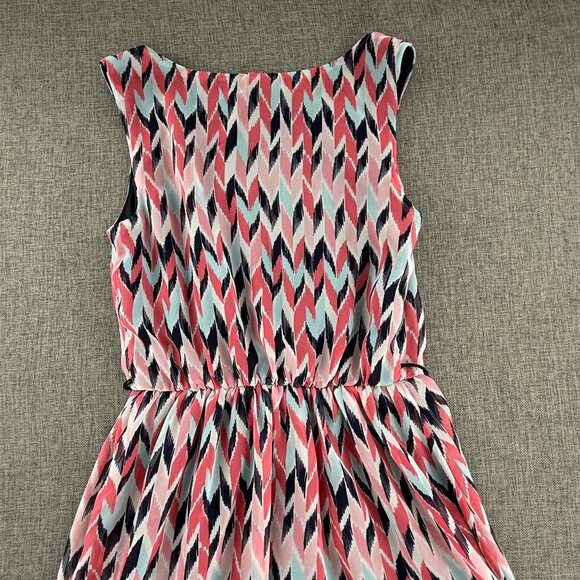 BCX Mini Dress XXS Sleeveless Scoop Neck Lined Polyester Multicolor Cute Summer - Picture 12 of 13